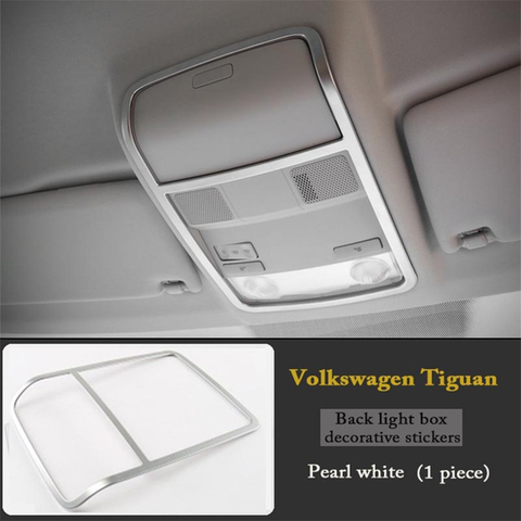 ABS Chrome liseuses lampe revêtement d'habillage voiture autocollants pour Volkswagen VW Tiguan 2010 2011 2012 2013 2014 2015 mk1 accessoires ► Photo 1/5