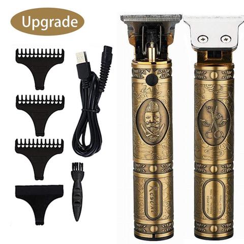 RESUXI – tondeuse à cheveux à lame en T pour hommes, rasoir Rechargeable en acier inoxydable, tondeuse à barbe ► Photo 1/6