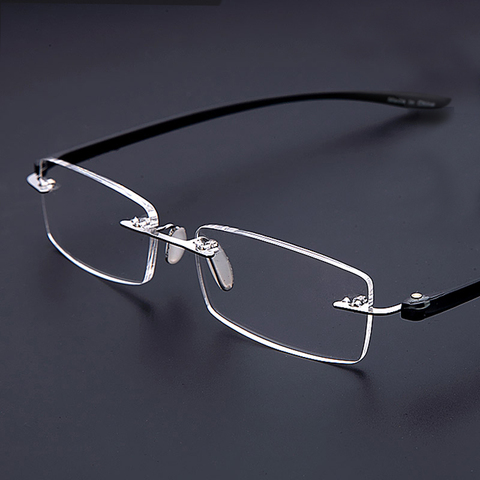 Rolipop-lunettes de lecture sans bords pour hommes et femmes, Prescription, métal, Anti-fatigue grossissant presbyte ► Photo 1/6