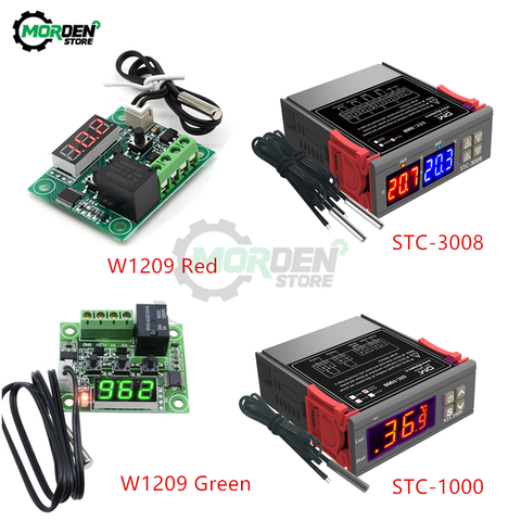STC-1000 STC-3008 LED Numérique Régulateur De Température Thermostat 10A Chauffage Refroidissement STC 1000 12V 24V 220V ► Photo 1/6