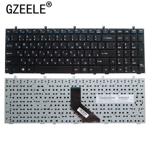 GZEELE RU clavier d'ordinateur portable russe pour CLEVO W370ET W350ET W370SK W350ST SK W355ST W370ST W355 W370 W670SC W670SR W350SS, nouveauté ► Photo 1/5