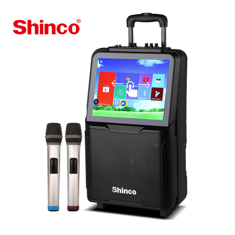 Shinco – haut-parleur intelligent d'extérieur, wi-fi, avec écran HD de 15 pouces, lecteur DVD, Bluetooth, pour Android, Youtube, avec Microphone sans fil ► Photo 1/6