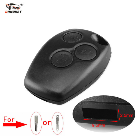 Coque de remplacement pour clé télécommande à 3 boutons, coque de protection, pour Renault Logan, Sandero, Clio, Fluence, Vivaro, Master Traffic ► Photo 1/6