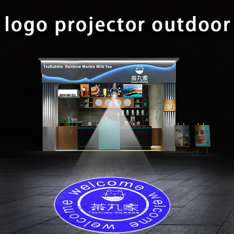 Led personnalisé Hd intérieur porte tête projecteur extérieur étanche rotatif publicité Image Projection lampe Gobo Logo projecteur ► Photo 1/6