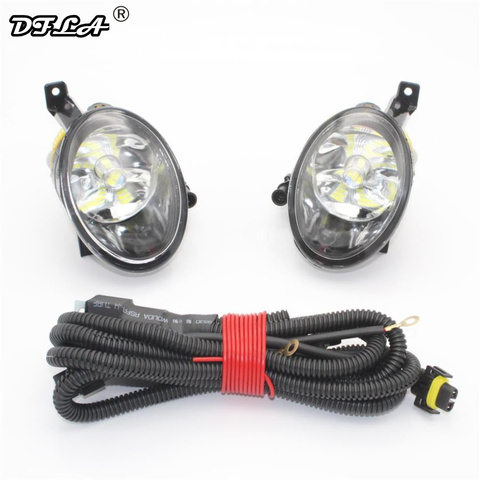 LED antibrouillard pour VW Golf 6 Jetta 6 Caddy Touran Tiguan voiture-style avant LED antibrouillard lampe antibrouillard et fil ► Photo 1/6