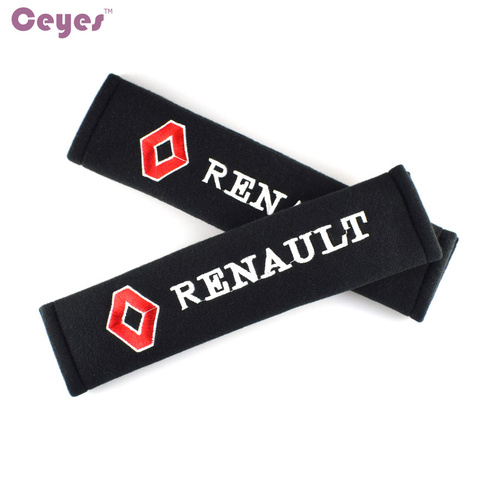 Housse de ceinture de siège pour voiture, housse pour Renault Megane 2 Duster, Logan, Captur, Clio, Laguna 3, en coton, accessoire pour voiture ► Photo 1/6