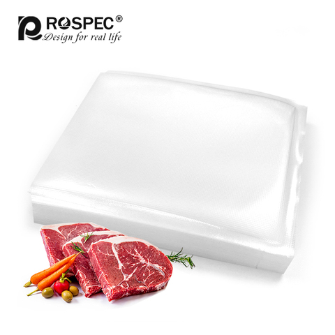 ROSPEC – sacs de conservation sous vide sans BPA, sachets de conservation sous vide pour aliments secs et humides, emballage de conservation sous vide pour fruits 28x35 ► Photo 1/6