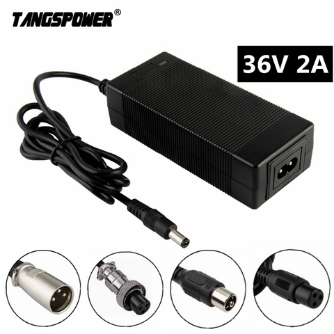 TANGSPOWER 36V 2A scooter électrique chargeur de batterie au plomb pour 41.4V vélo électrique fauteuil roulant chargeur de batterie au plomb ► Photo 1/6