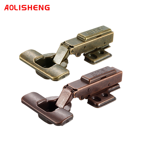 AOLISHENG – charnière de meuble hydraulique dissimulée, en Bronze, à fermeture souple ► Photo 1/6