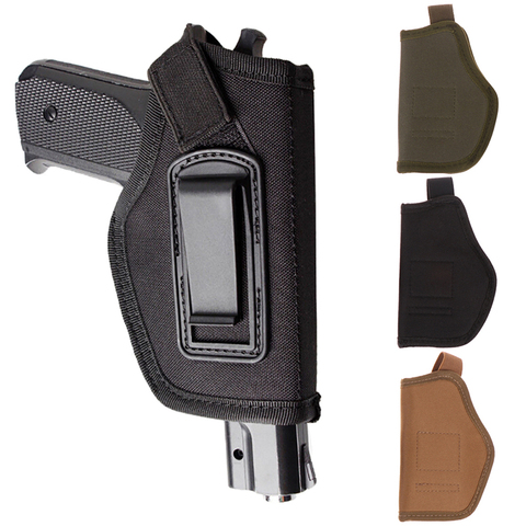 1pc Nylon étui ceinture dissimulée sac de transport en cuir étui pince métal ceinture pistolet ensemble air pistolet chasse pistolet sac ► Photo 1/6