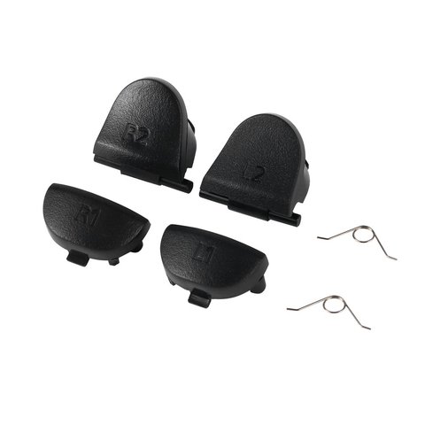 Noir remplacer les boutons R1 L1 R2 L2 déclencheurs pour Dualshock 4 pour PS4 contrôleur jeu accessoires PS4 bouton avec 2 ressort ► Photo 1/6