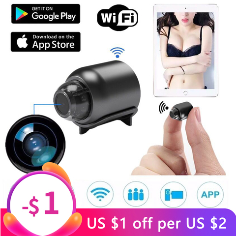 Caméra cachée Caméra Ip 1080P HD sans fil sécurité à domicile Vision nocturne Mini caméra de Surveillance vidéo avec mouvement Wifi détecter caméra grand Angle ► Photo 1/6