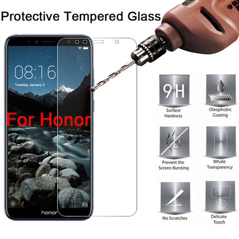 Protecteur d'écran, 1/2 pièces, en verre trempé pour Honor 8X 20 Pro 10X Lite 10i 30i 9 10 Lite 7A DUA L22 7A Pro AUM L29 ► Photo 1/6