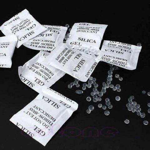 100 paquets Lot de Sachets de Gel de silice Sachets déshydratants sèche-linge H7ED ► Photo 1/6