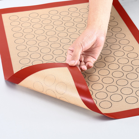 Tapis de cuisson Macaron en Silicone-pour casseroles-Macaron/pâtisserie/fabrication de biscuits-antiadhésif de qualité professionnelle ► Photo 1/6