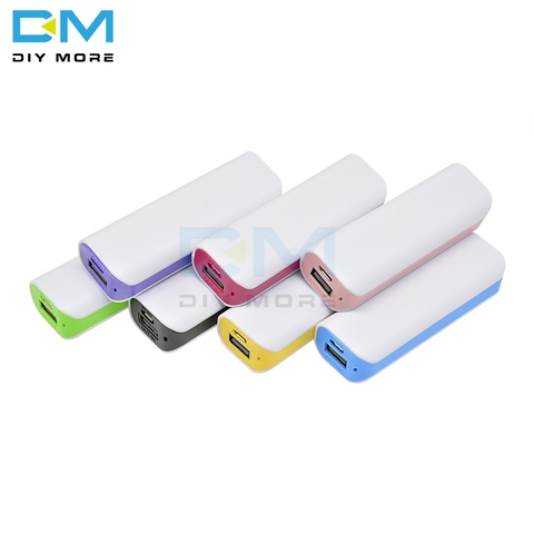 Bonbons couleur Portable batterie externe à Led pour téléphone Portable 18650 boîte téléphone chargeur bricolage boîtier double USB alimentation bricolage Kit électronique ► Photo 1/6