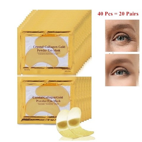 InniCare 40 pièces beauté or cristal collagène patchs pour l'humidité des yeux Anti-âge acné masque pour les yeux coréen cosmétiques soins de la peau ► Photo 1/6