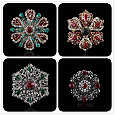 Muylinda – broche Vintage en cristal pour femmes, bijoux, accessoires, strass, pour Banquet, mariage ► Photo 1/6
