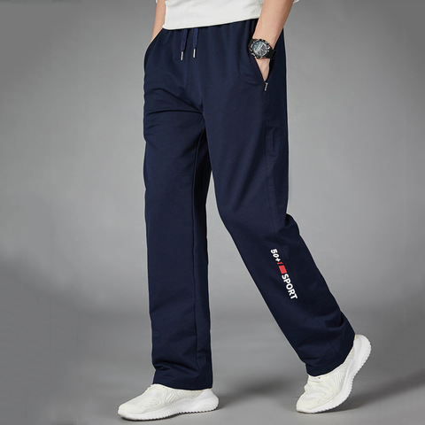 Pantalon de course pour hommes, survêtement de printemps et d'automne, ample, vêtement de maison, Fitness, droit, respirant ► Photo 1/5