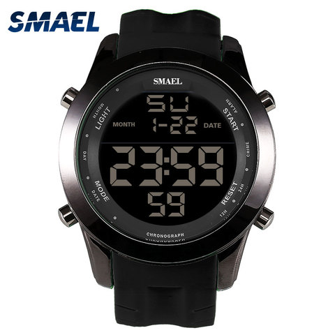 SMAEL rouge Sport montres LED montre numérique mâle horloge haut marque mode numérique-montre relogio masculino meilleurs hommes cadeaux WS1076 ► Photo 1/6