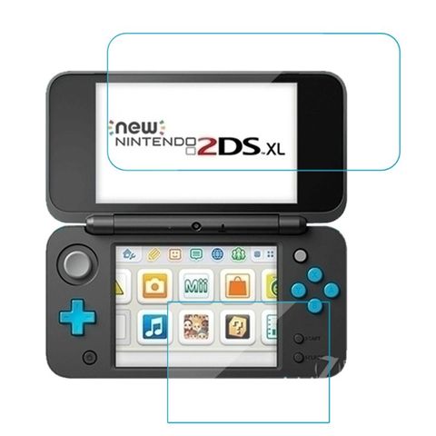 2in1 couvercle de protection de Surface de Film protecteur Ultra clair de fond supérieur pour nintendo nouveau 2DS XL 2DS LL LCD peau de protection d'écran R9JA ► Photo 1/6