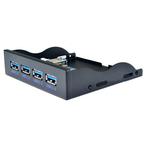 USB HUB 19 + 1 20Pin 4 ports USB 3.0 panneau avant Combo support USB3.0 Hub adaptateur pour pc de bureau 3.5 