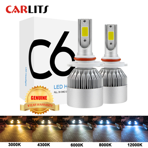 Ampoules LED 12V pour phares de voiture, nouvel arrivage, H1/H3/H4/H7/H8/H9/880/9003/9004/9005/9006/9007/HB2/H11/ H13 ► Photo 1/6