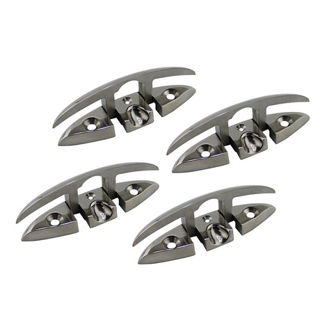 Taquets de Dock de bateau pliants en acier inoxydable 316, accessoires de marin pour Yacht à voile de 5 et 6 pouces, 4 pièces ► Photo 1/6