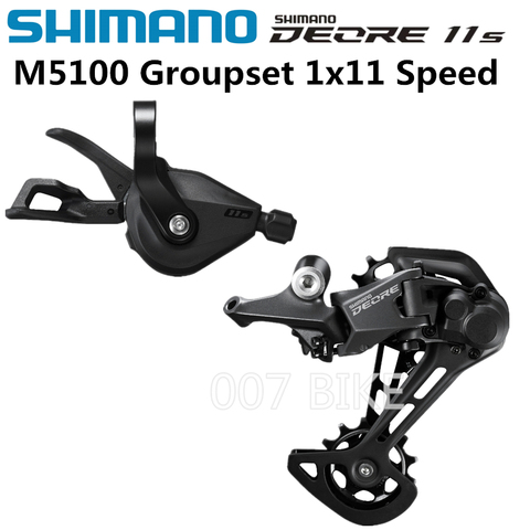 SHIMANO DEORE M5100 groupe SL M5100 levier de vitesse + RD M5100 dérailleur arrière vtt DEORE 11 vitesses SL + RD M5100 groupe ► Photo 1/3