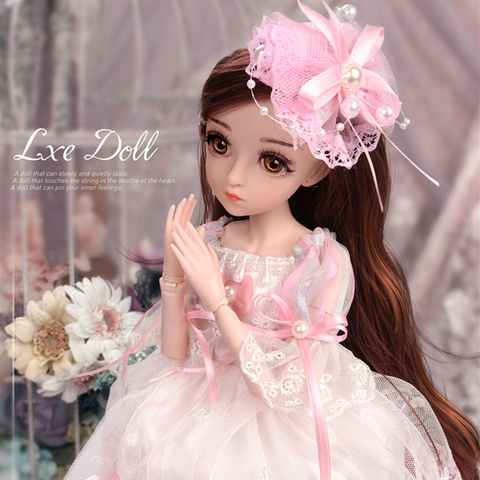 Poupées Bjd réaliste, jouets Cosplay, 18 pouces, 26 nœuds de balles, 1/4 SD, idée cadeau pour filles, robe perruque ► Photo 1/4