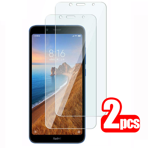 2 pièces verre de protection Redmi 7a protecteur d'écran pour Xiaomi Redmi7a sur Redmy Redme Note 9 Pro 9s 8 T 8A 9A 9C NFC 7 A 8 T 9 C Film ► Photo 1/6