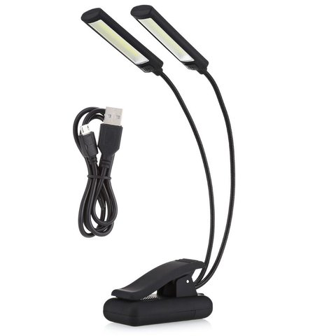 6W LED USB Dimmable Clip sur la lampe de lecture pour ordinateur Portable ordinateur Portable Piano lit tête de lit bureau Portable veilleuse ► Photo 1/6