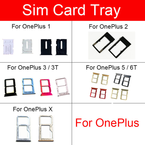 Support de plateau de carte SIM câble flexible pour Oneplus 1 + 1 2 3 3T 5 5T X lecteur de carte Sim adaptateur de prise de courant pièces de rechange ► Photo 1/6
