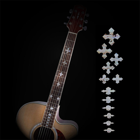 Acoustique guitare électrique basse incrustation autocollant Fretboard marqueur Fret décalcomanie guitare cou décalcomanie guitare décoration accessoires ► Photo 1/6