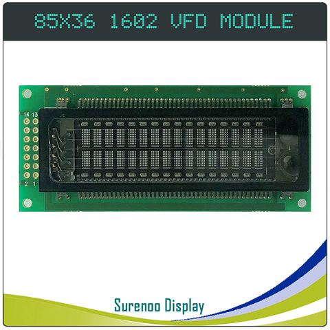 85.00*36.00 SAMSUNG parallèle 8 bits 1602 162 16X2 VFD écran LCD Module écran panneau 16T202DA1J ► Photo 1/3