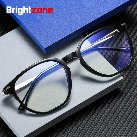 Brightzone bleu lumière bloquant lunettes Anti-fatigue léger lunettes cadre filtre bleu Ray ordinateur jeu lunettes numériques ► Photo 1/6