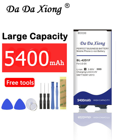 Da Da Xiong 5400mAh BL-42D1F Batterie pour LG G5 H850 H820 H830 H831 H840 H868 H860N H860 LS992 US992 F700L F700S F700k VS987 ► Photo 1/5