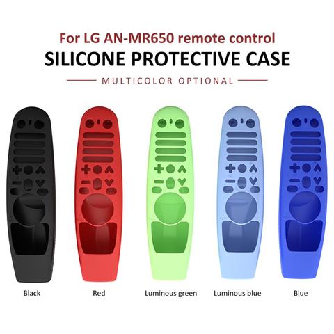 Housse de Protection pour télécommande LG TV, housse de Protection lumineuse en Silicone souple pour télécommande LG TV AN-MR600 AN-MR18BA ► Photo 1/6