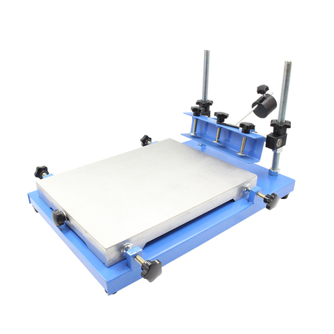 Table d'impression sur soie, Machine à écran manuelle, pâte à souder SMT, presse à encre ► Photo 1/5