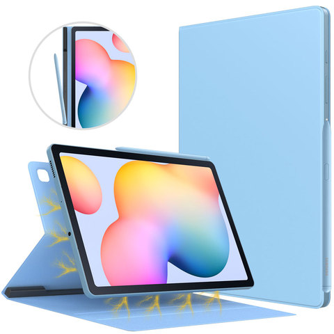 Étui pour nouveau Samsung Galaxy Tab S6 Lite 10.4 pouces 2022 (SM-P610/P615),Ultra mince léger support magnétique couverture pour s6 lite ► Photo 1/6
