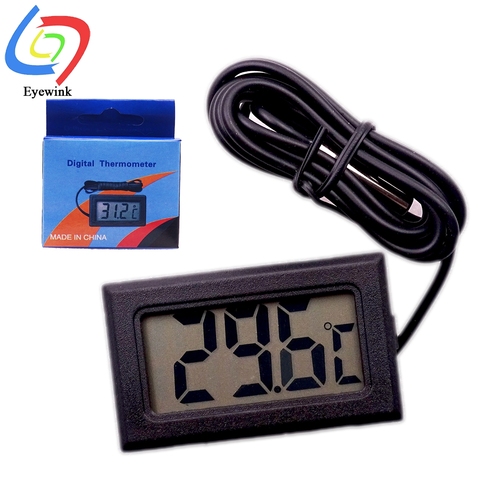 Mini sonde numérique LCD, réfrigérateur, congélateur, capteur de thermomètre, thermographe pour Aquarium, Kit de réfrigérateur, utilisation Chen Bar ► Photo 1/5