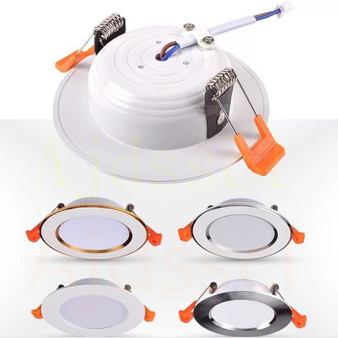 Downlight LED 220V Spot LED downlight Dimmable 5W 7W 9W 12W 15W encastré dans la lampe blanche chaude froide de lumière de Downlight de plafond de LED ► Photo 1/6