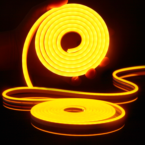 Bande lumineuse LED en Silicone, 12V, 6mm SMD, 2835, 120 diodes/M, Flexible, étanche, pour bricolage, décoration de noël et vacances ► Photo 1/1