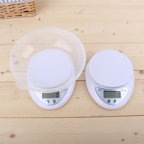 Balance numérique Portable 5kg/1g, Balance alimentaire électronique, mesure du poids, Balance de cuisine ► Photo 1/5