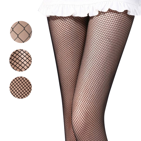 Collants en résille multicolore pour femmes, petite, moyenne et grande maille, collants en résille anti-crochet, tenue en nylon ► Photo 1/6