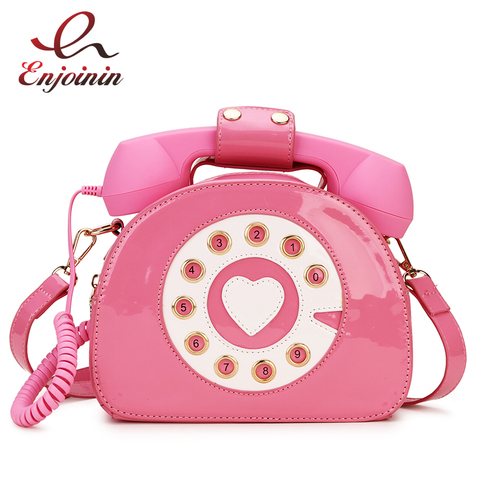 Nouveau Design amusant Vintage chérie téléphone Style femmes sacs à main et sacs à main sac à bandoulière 2022 mode Crosbody sac pour fille ► Photo 1/6