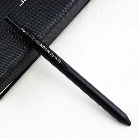 Stylos à bille en métal noir mat 4 en 1 de luxe, stylo à bille multifonctionnel de styliste disponible, avec prix d'usine ► Photo 1/5