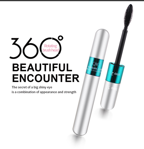 Mascara imperméable à l'eau de cils de Fiber de soie 4D 2 en 1 pour l'extension de cils ► Photo 1/6