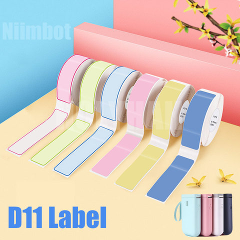 Niimbot – Mini papier autocollant pour imprimante D11, étanche, Anti-huile, résistant à la déchirure, toutes les tailles, toutes les couleurs, pour étiquette de prix, boutique, maison ► Photo 1/6