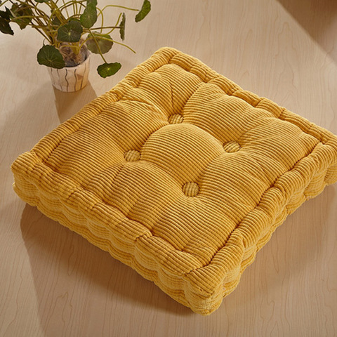 Épaissir carré Corncob Tatami siège bureau chaise siège coussin doux canapé coussin pour la maison étage décor Textile genou oreiller ► Photo 1/6